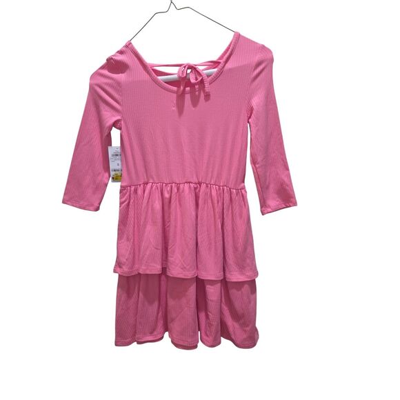 Girls Pink Tiered Dress Size S NWT by Epic Threads – Long Sleeve Ribbed Knit - Picture 6 of 10